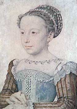 Marguerite de France, reine de Navarre (1553-1615) - Franois Clouet - Muse Cond - 1886 Donation sous rserve d'usufruit : Henri d'Orlans duc d'Aumale
