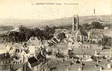 Vue panoramique de Chteau-Thierry/ Aisne - Collection prive