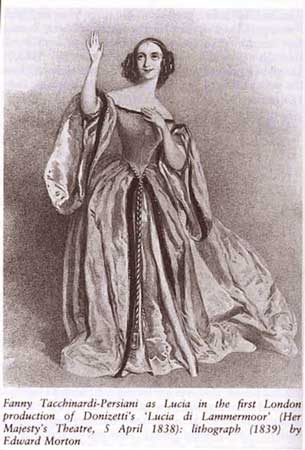 Fanny Tacchinardi Persiani in Lucia di Lammermoor - Edward Morton (1839)
