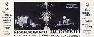 Feux d'artifice Ruggieri Monteux