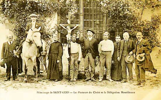 Porteurs au Pelerinage de Saint-Gens
