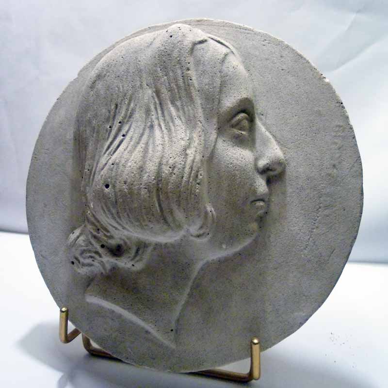 Pltre de George Sand par David d'Angers, private Collection