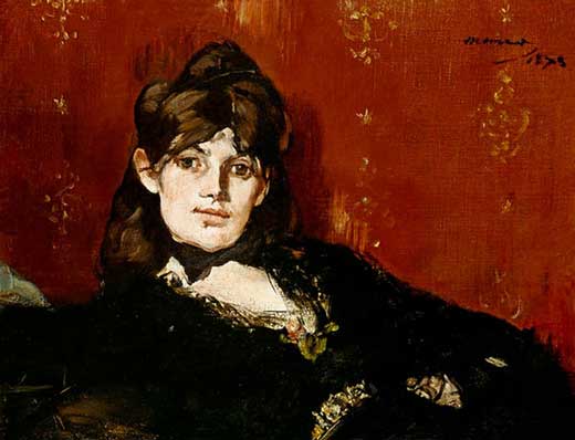Berthe Morisot allong�e, Manet